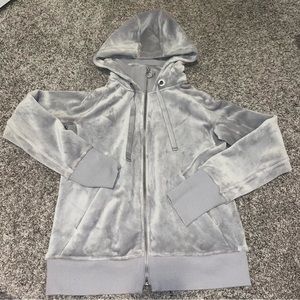 Athleta Gray Cozy Karma Zip up